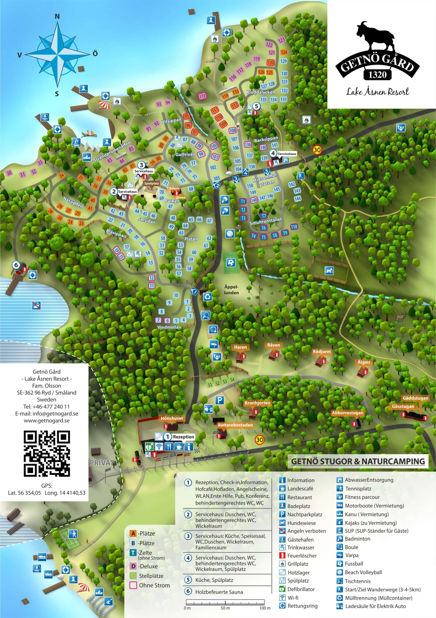 Getnö Karte DE 2026